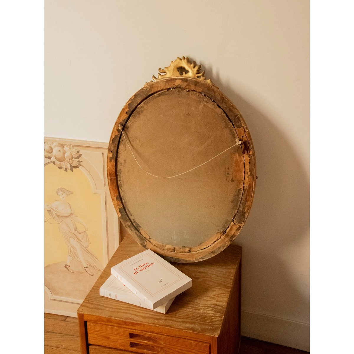 Miroir ancien au cadre doré Georges N°1417 - Bon état doré, DEBONGOUT