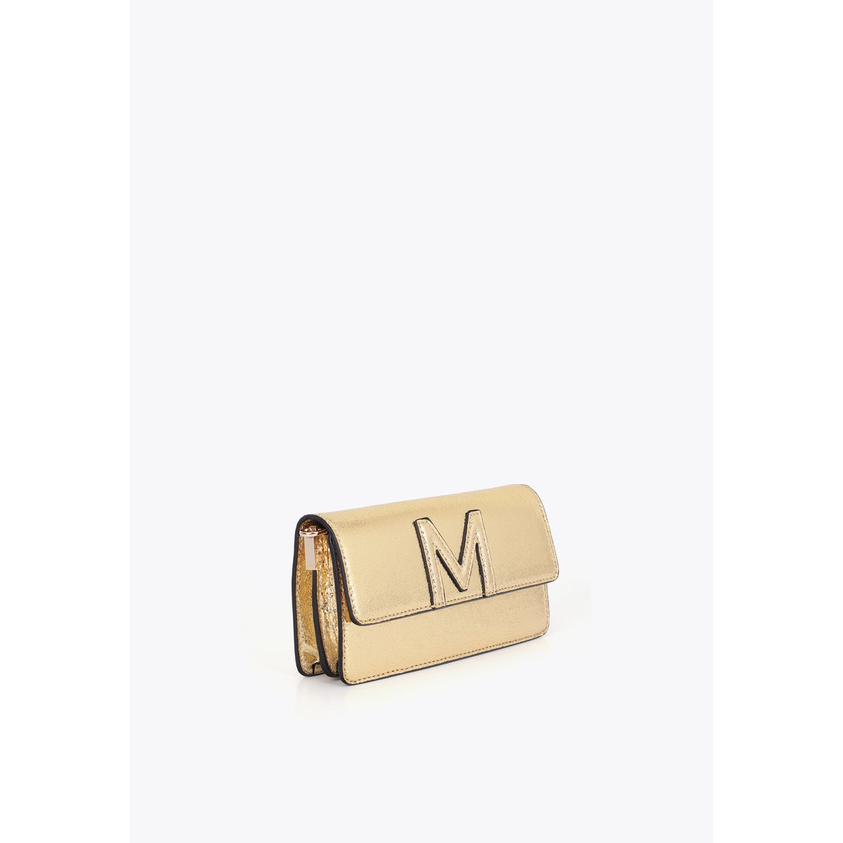 Sac à bandoulière style pochette doré, LOLA CASADEMUNT