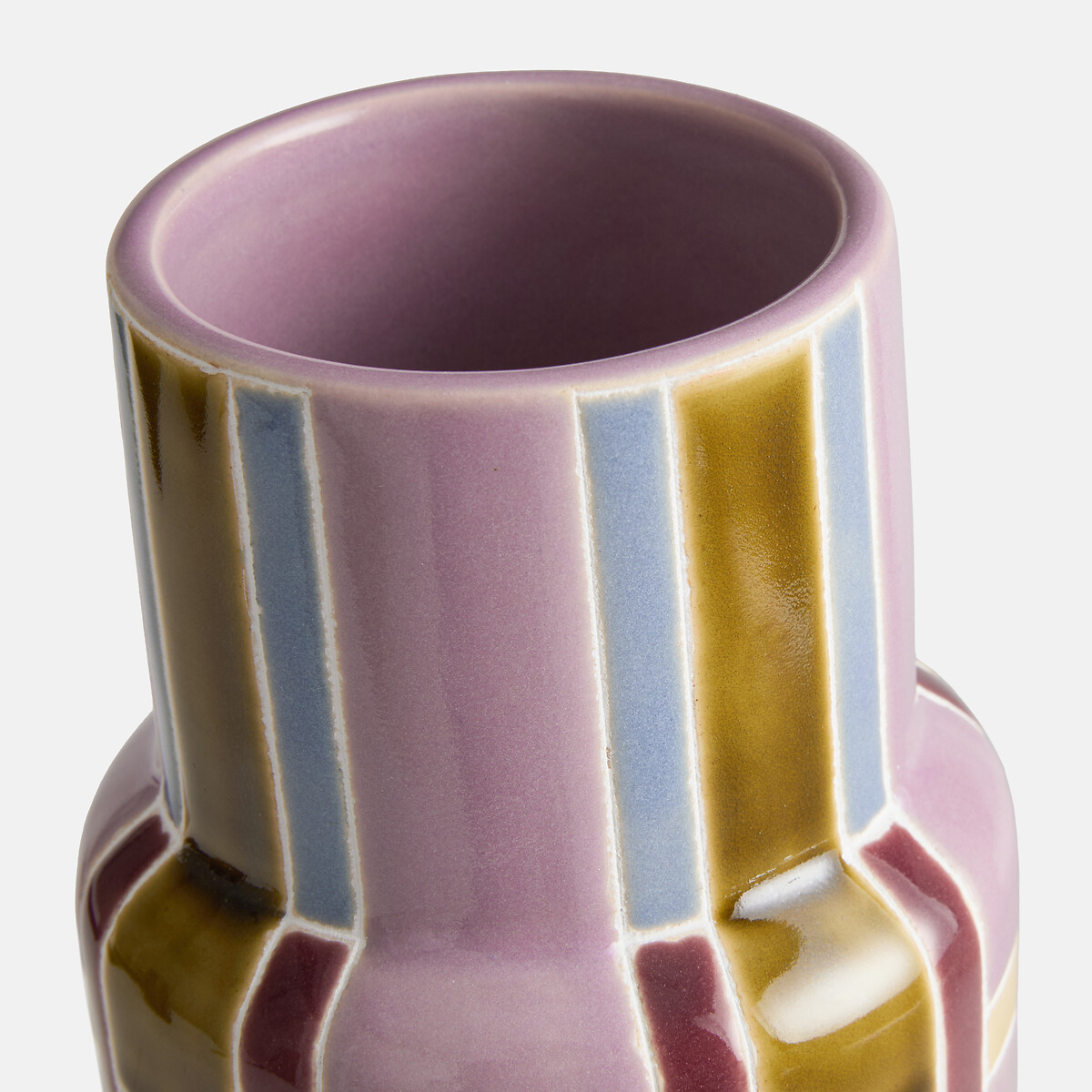 Vase en faïence, peint à la main, hauteur 23 cm, SEKMO multicolore, LA REDOUTE INTERIEURS