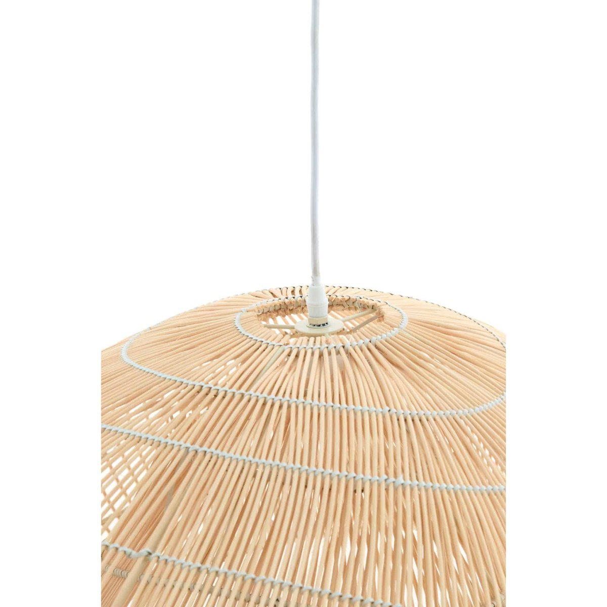 Lampe Suspendue Rotin JANZUR marron, LIGHT & LIVING