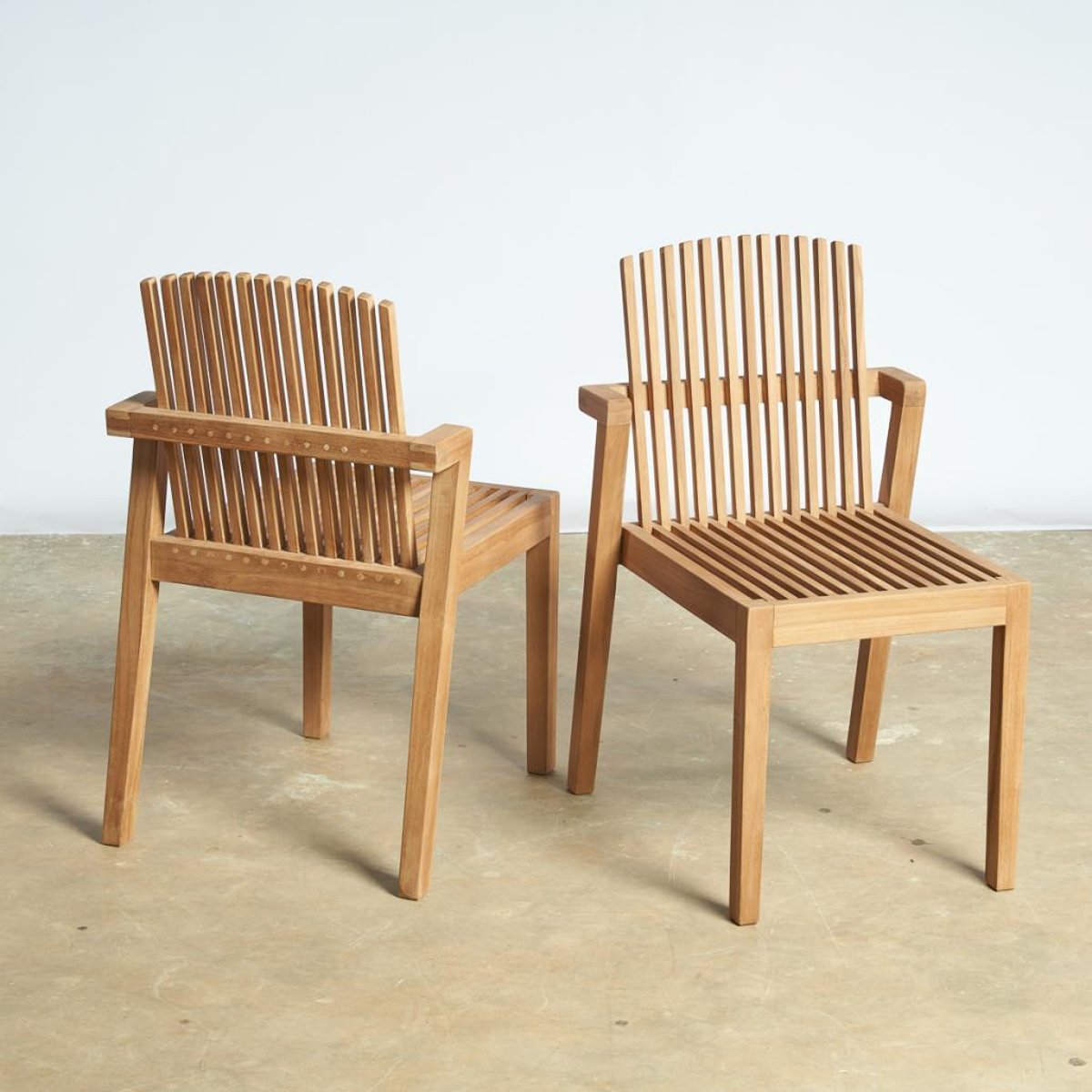 Chaise jardin en teck massif Imzo naturel, WANDA COLLECTION