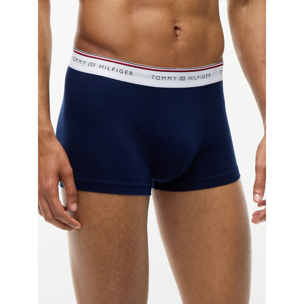 Lot de 3 boxers bleu marine + bleu + gris, TOMMY HILFIGER