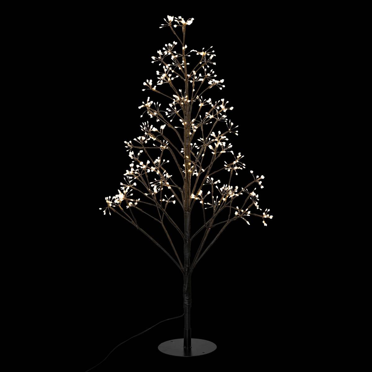 Arbre lumineux fleurs 690 LED H90cm HALKA noir, FEERIC LIGHTS & CHRISTMAS
