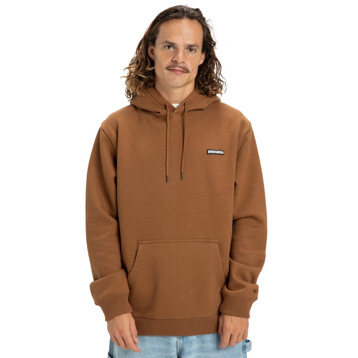 Sweat à capuche PATCH IT. marron toffee, DC SHOES