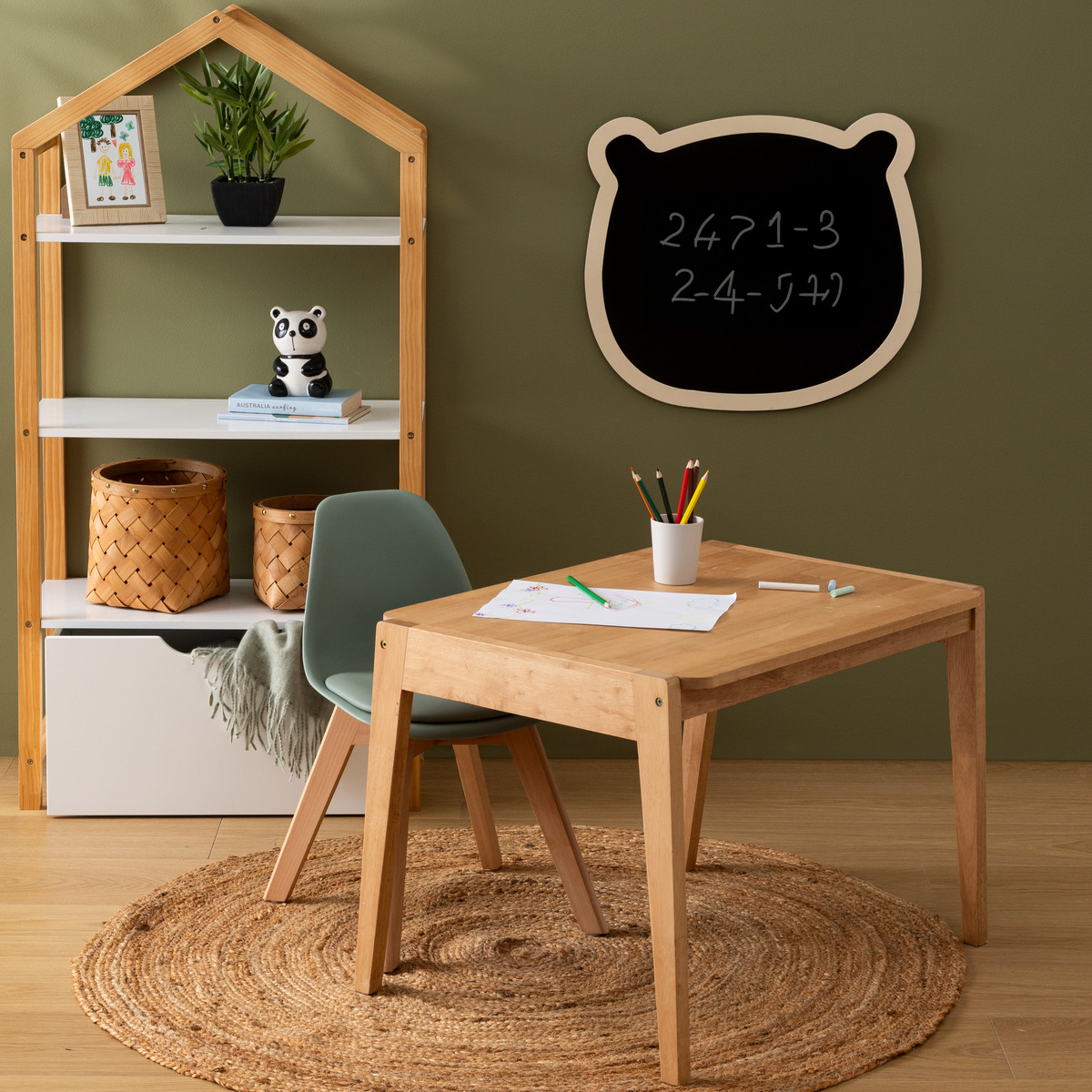 Ardoise enfant ORSO noir, ATMOSPHERA FOR KIDS