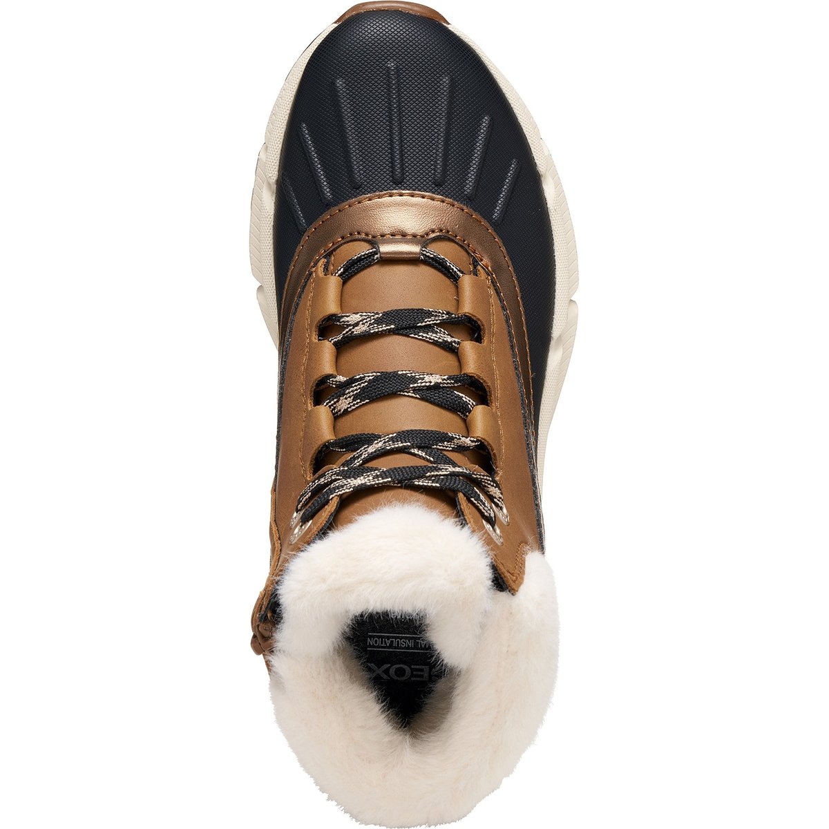 Bottines J FLEXYPER PLUS B ABX tabac/noir, GEOX