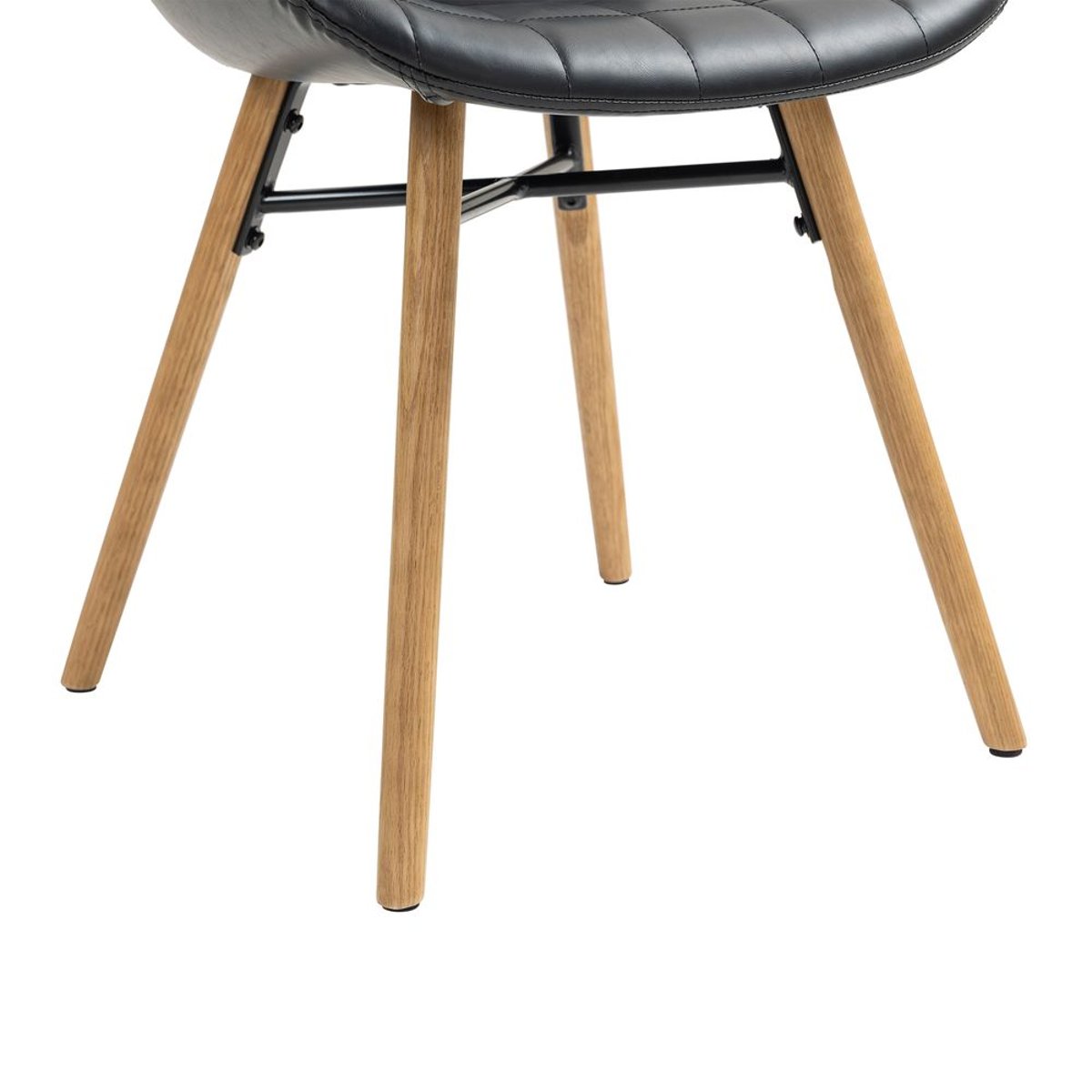Chaise repas PU noir, ZAGO