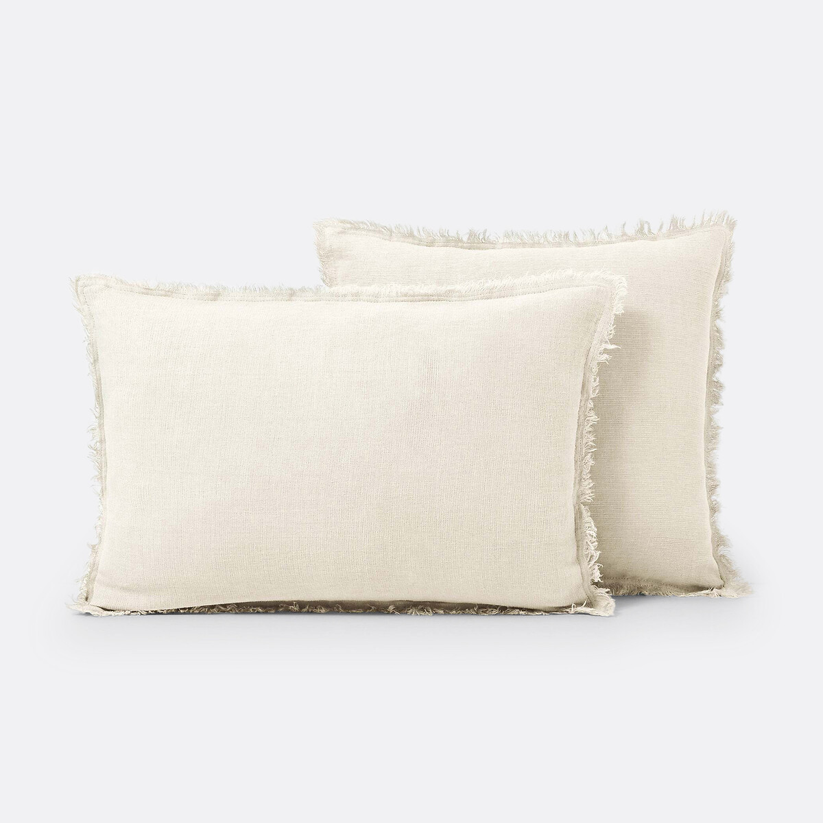 Housse de coussin lin lavé, Linange ecru, LA REDOUTE INTERIEURS