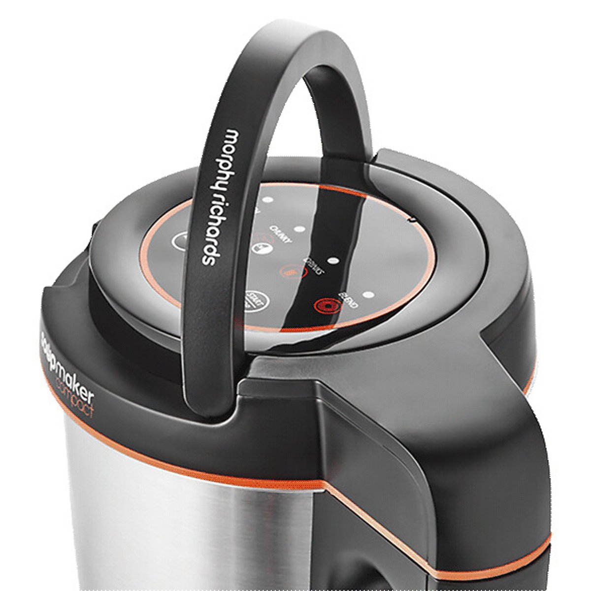 1L Compact Soup Maker - 501021 black/red, MORPHY RICHARDS