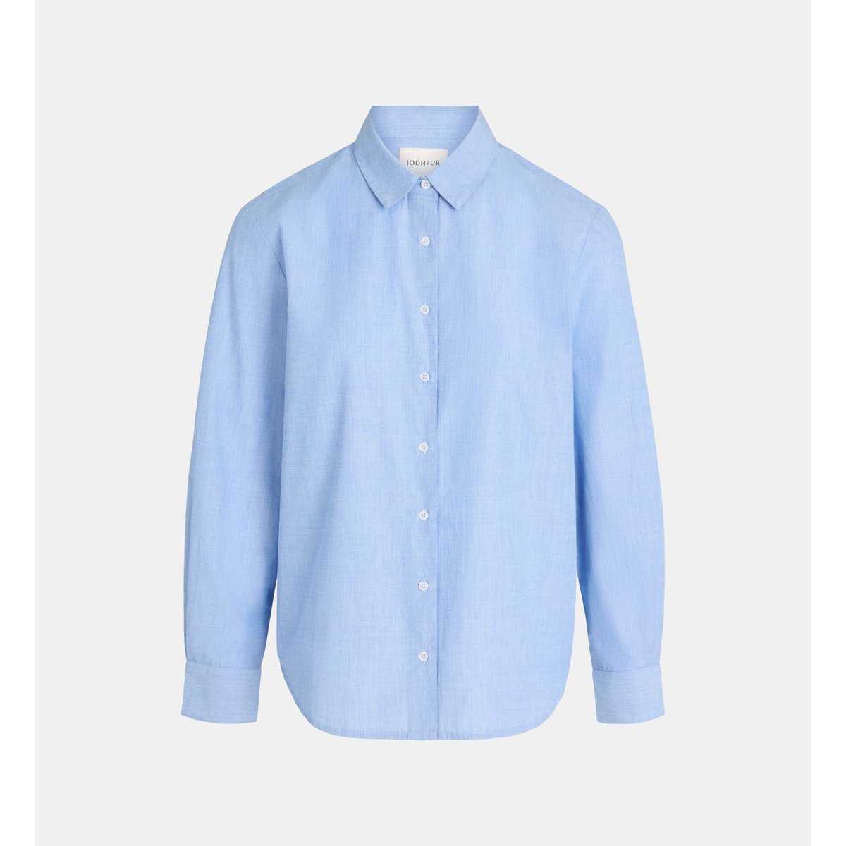 Chemise droite padras fil à fil de coton bleu clair, JODHPUR