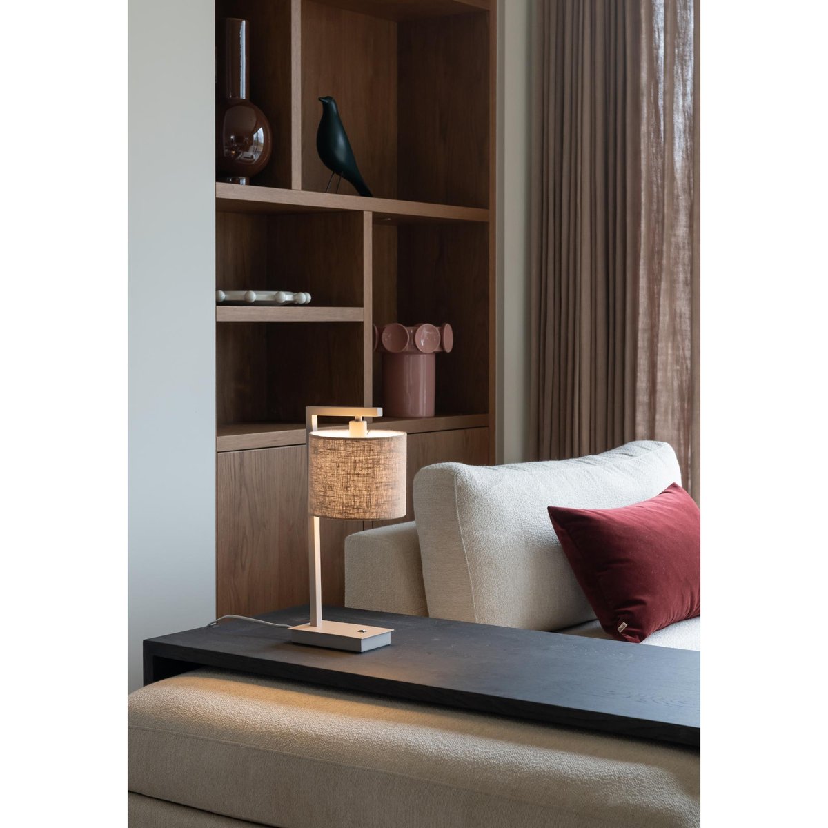 Lampe De Table Métal BOSTON lin, IT'S ABOUT ROMI