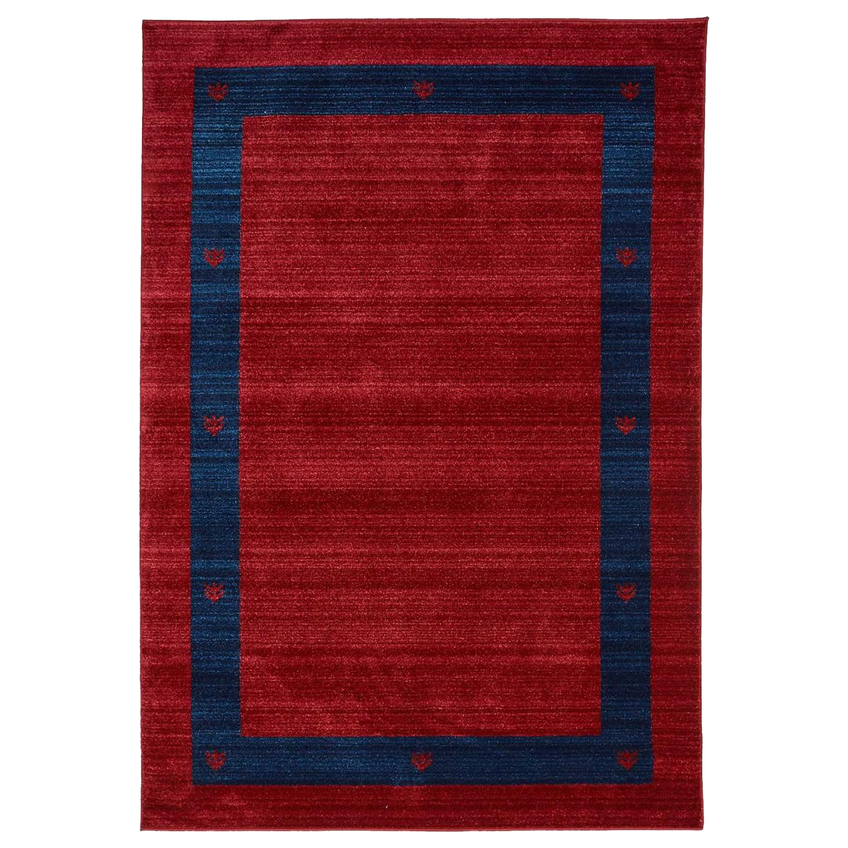 Tapis salon et chambre tissé motif simple CHOBAY 5 rouge, UN AMOUR DE TAPIS
