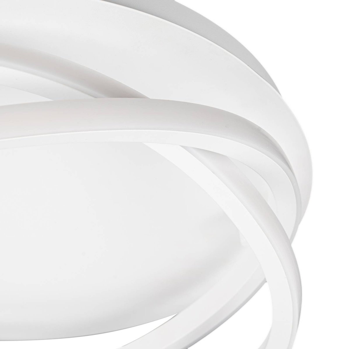 Plafonnier en aluminium moderneLED, Aldric blanc, LUCANDE