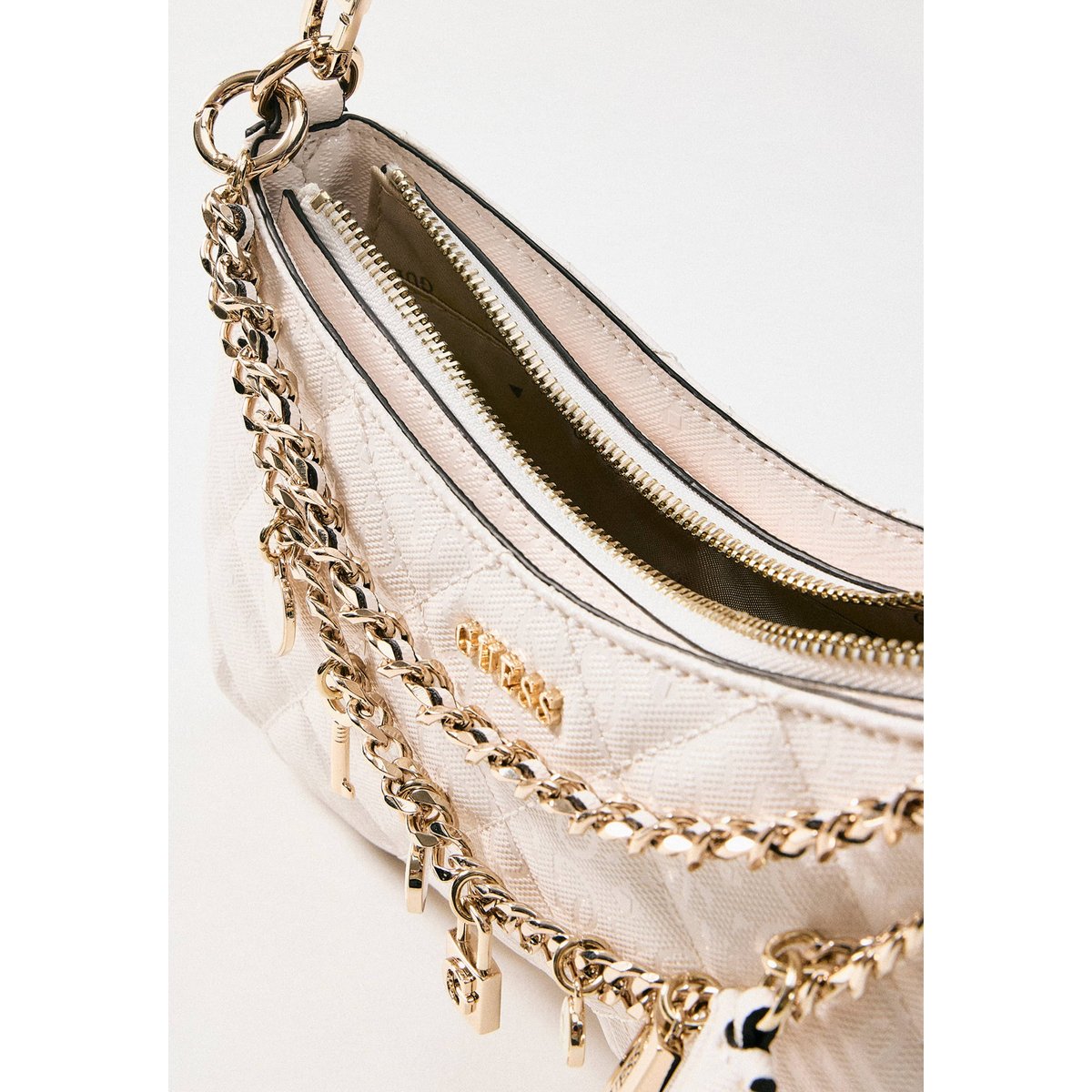 Sac À Bandoulière Libby crème, GUESS