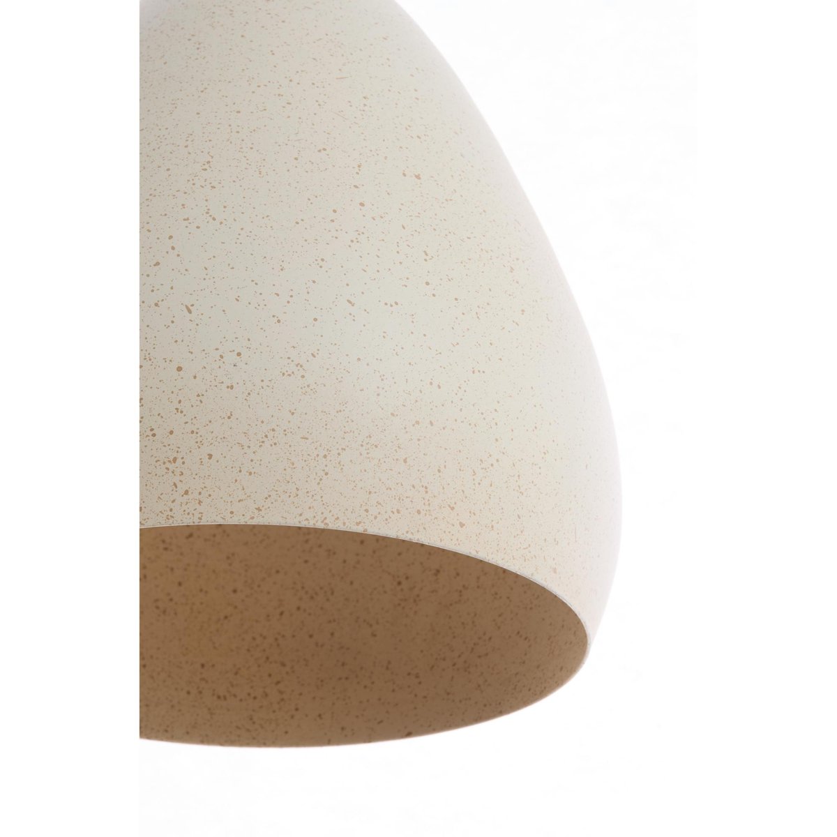 Lampe Suspendue Métal RISARI sable, LIGHT & LIVING 