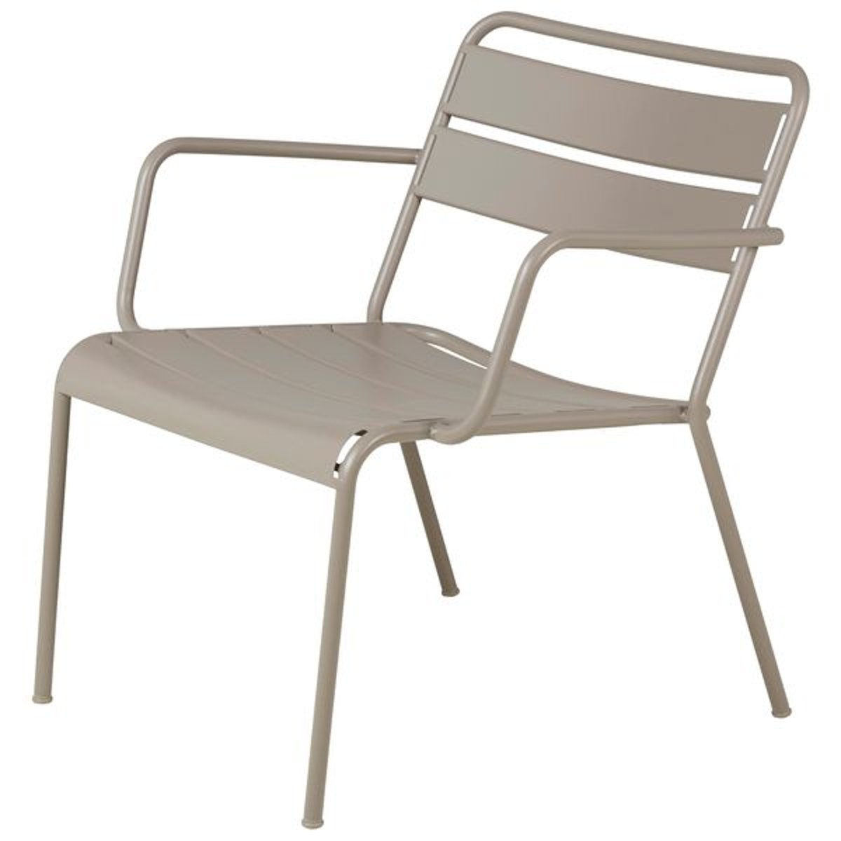 Fauteuil lounge outdoor métal taupe, ZAGO
