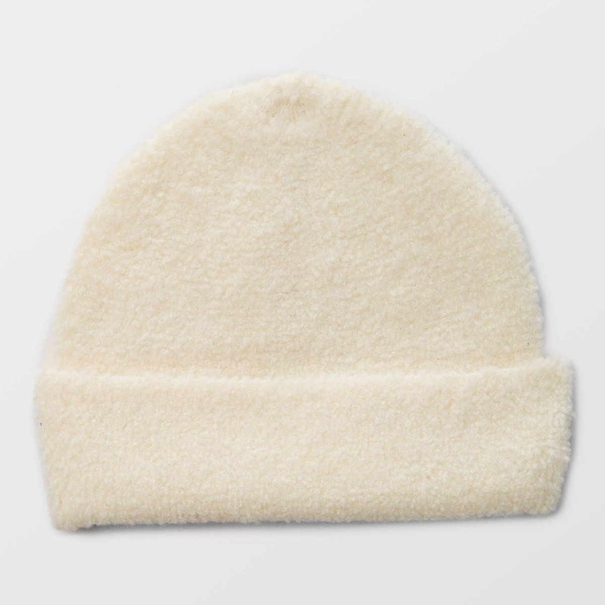 Bonnet en sherpa contenant de la laine ecru, MONOPRIX