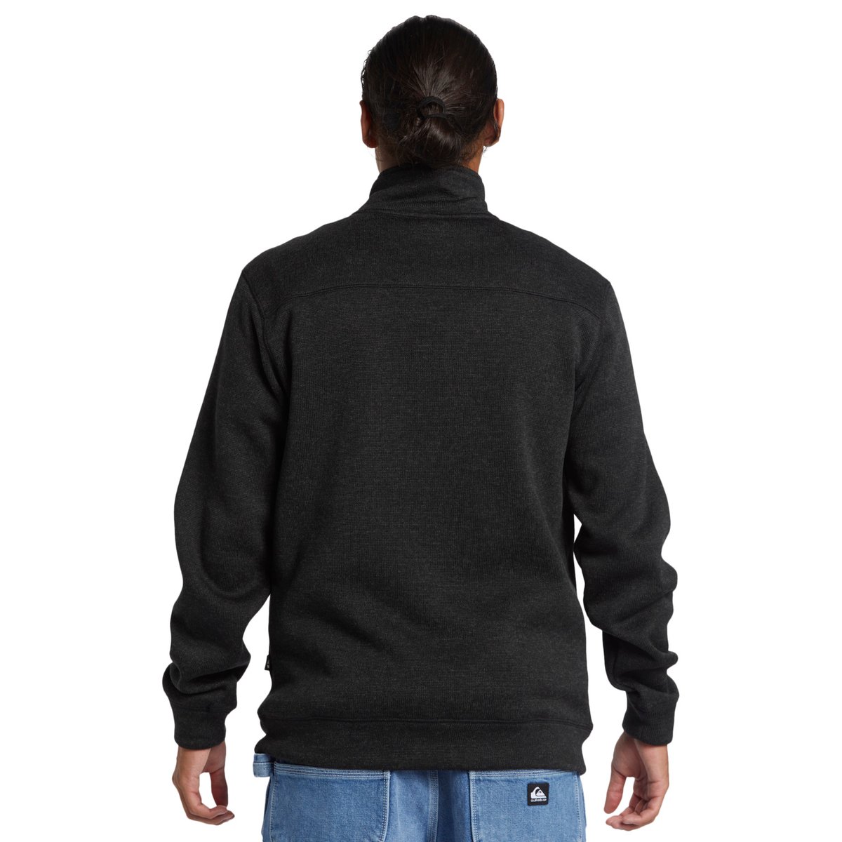 Sweat demi-zip KELLER noir black heather, QUIKSILVER