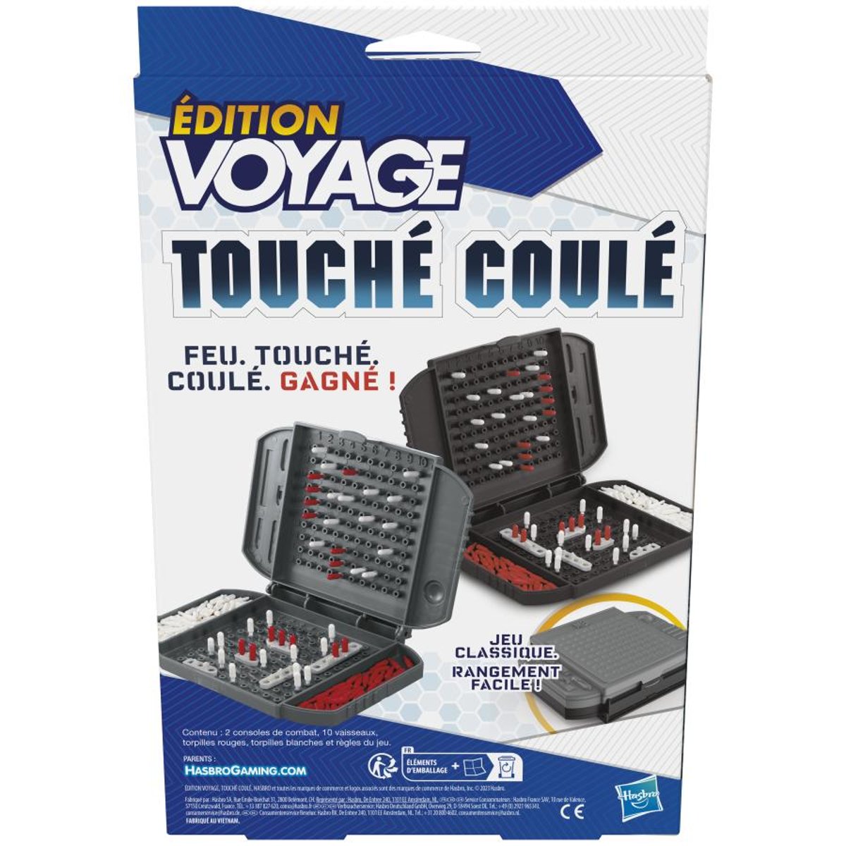 Touche coule - edition voyage bleu, HASBRO