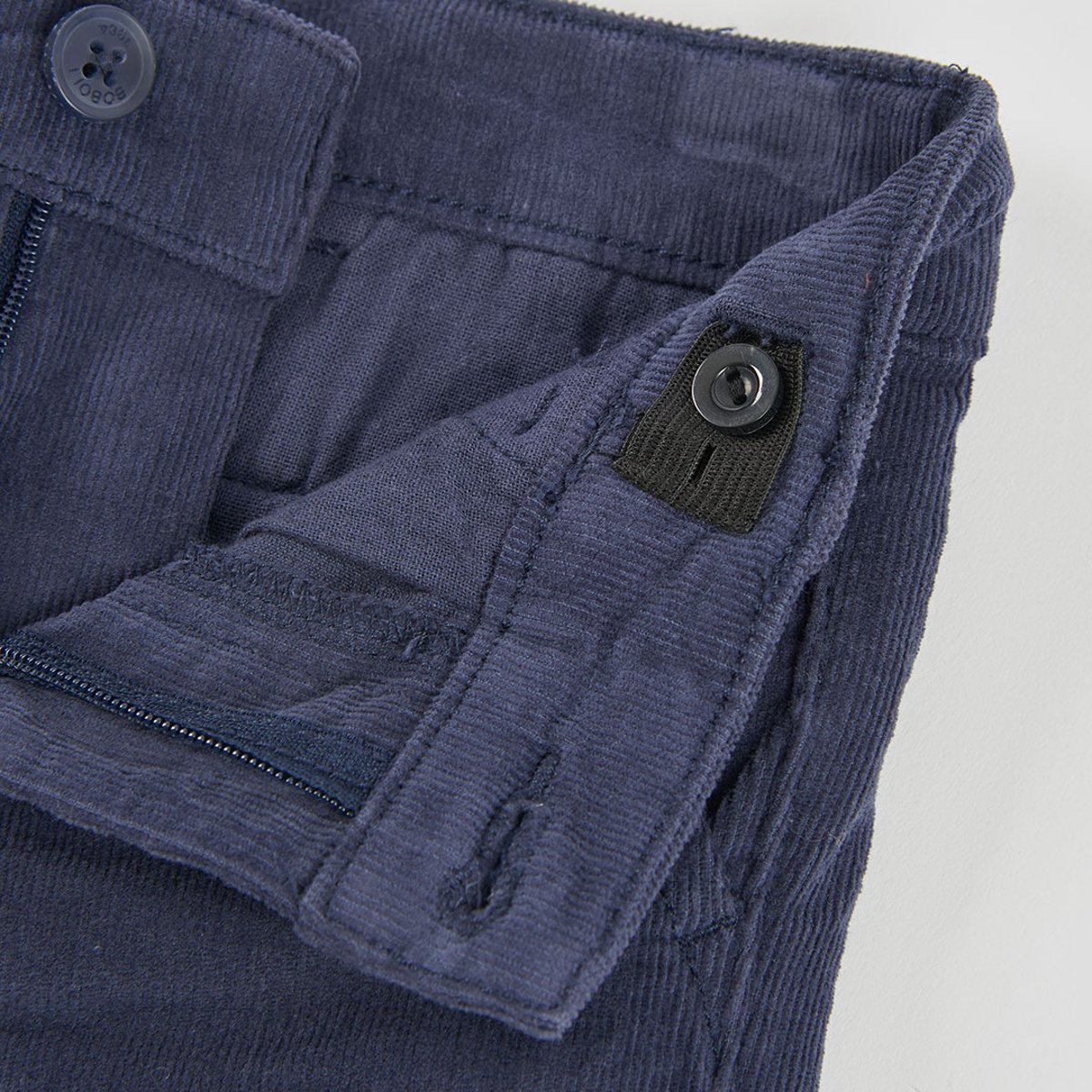 Pantalon garçon velours côtelé fin bleu, BOBOLI