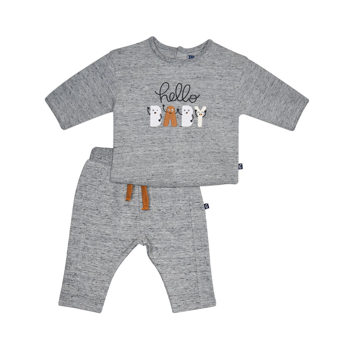 Sweat pantalon maxime molleton gris, SUCRE D'ORGE