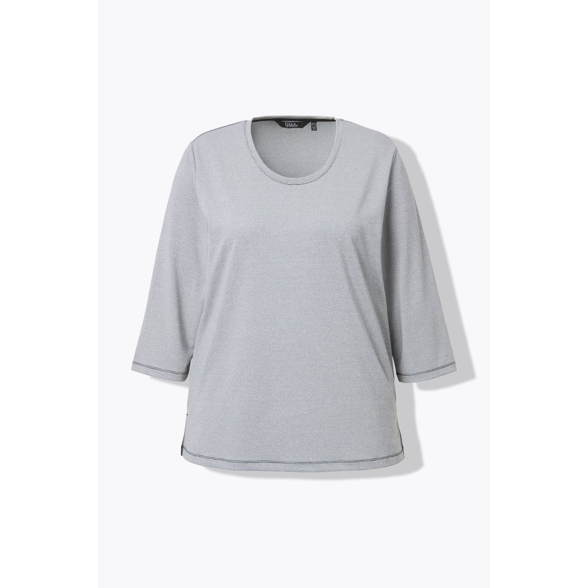 T-shirt avec surpiqûres gris graphite, ULLA POPKEN
