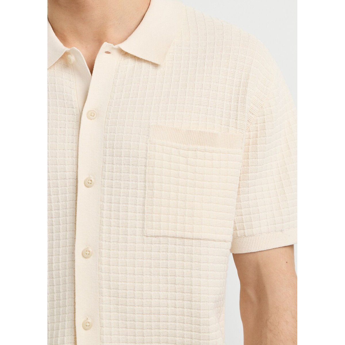Polo de punto de manga corta, DYLAN marfil, PEPE JEANS