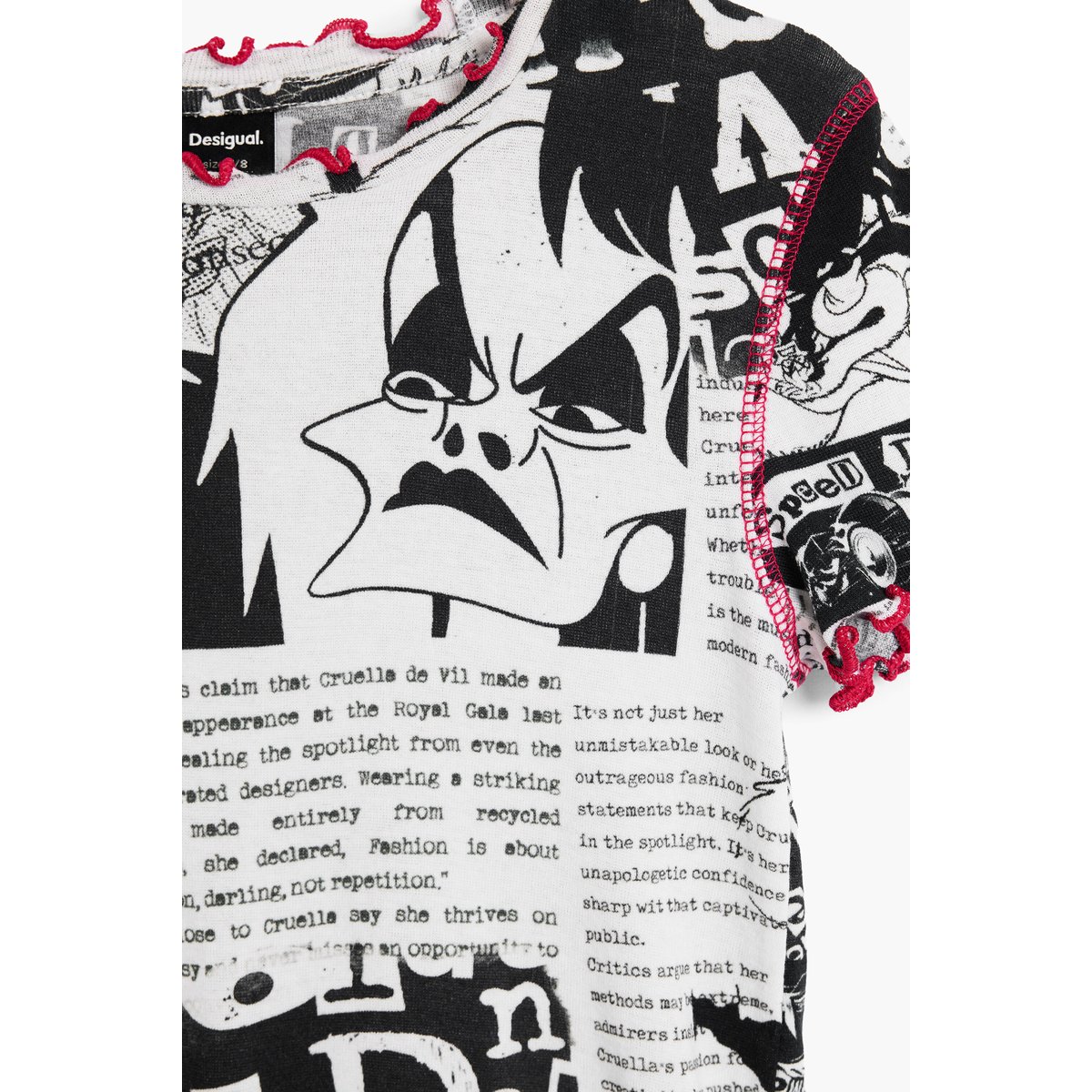 T-shirt Cruella Disney™ noir, DESIGUAL