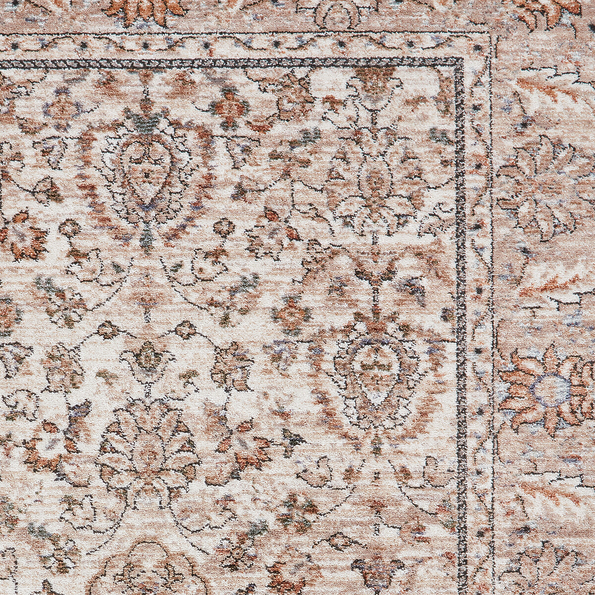 Traditional Vintage Border Rug beige, SO'HOME