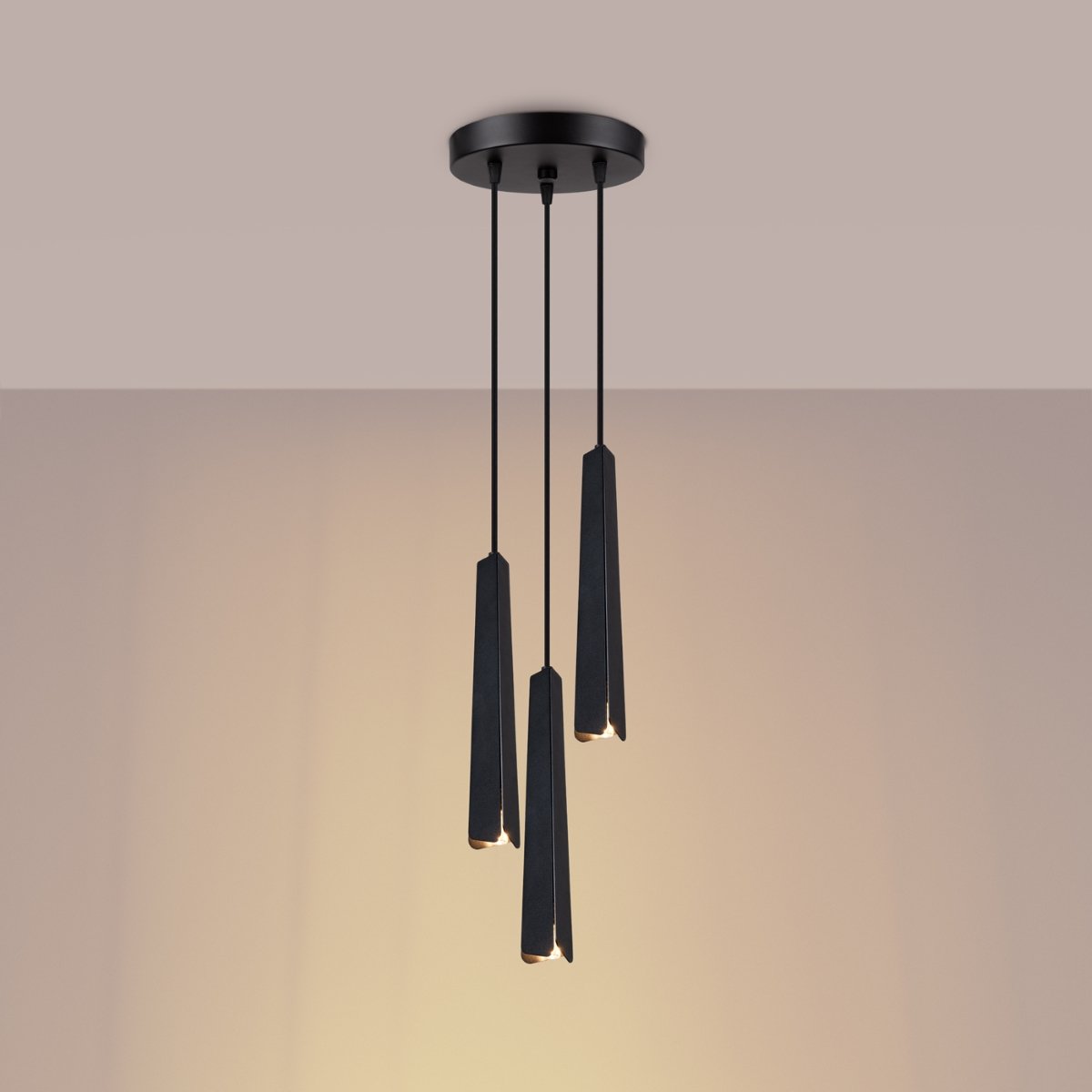 Suspension Acier Noir G9 3 Prysm noir, EDEN