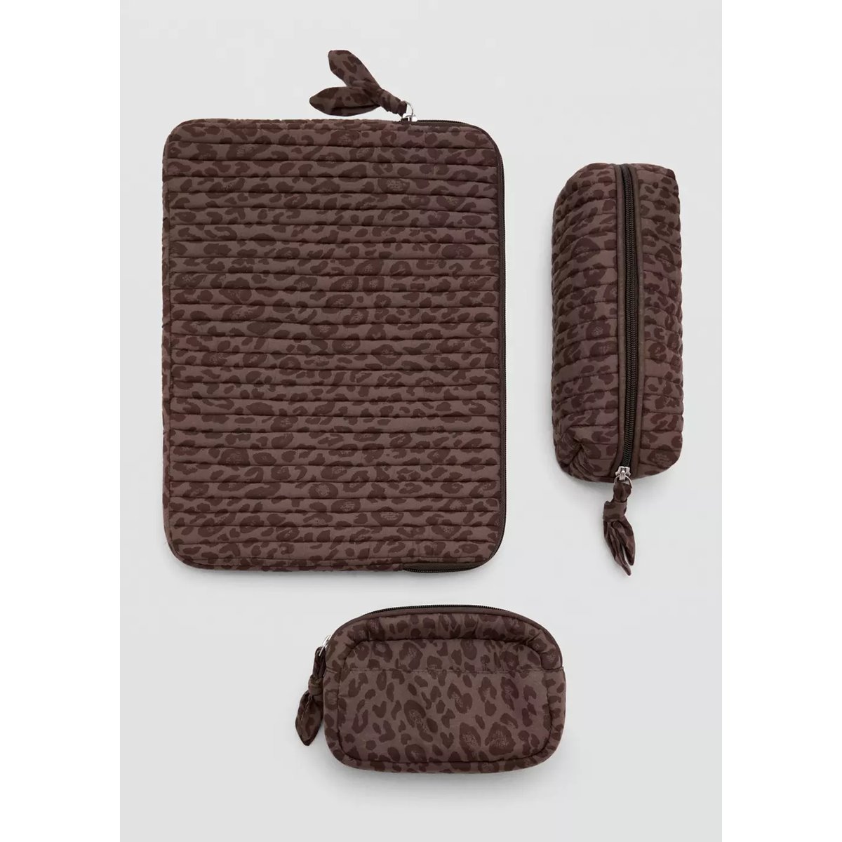 Trousse imprimé léopard marron, MANGO TEEN
