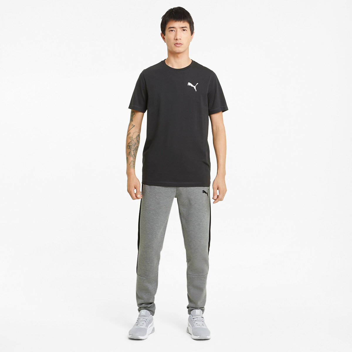 Pantalon de sport Evostripe gris chiné, PUMA