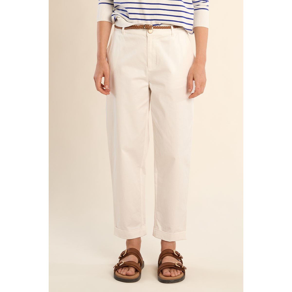 Pantalon carotte offwhite, MOLLY BRACKEN