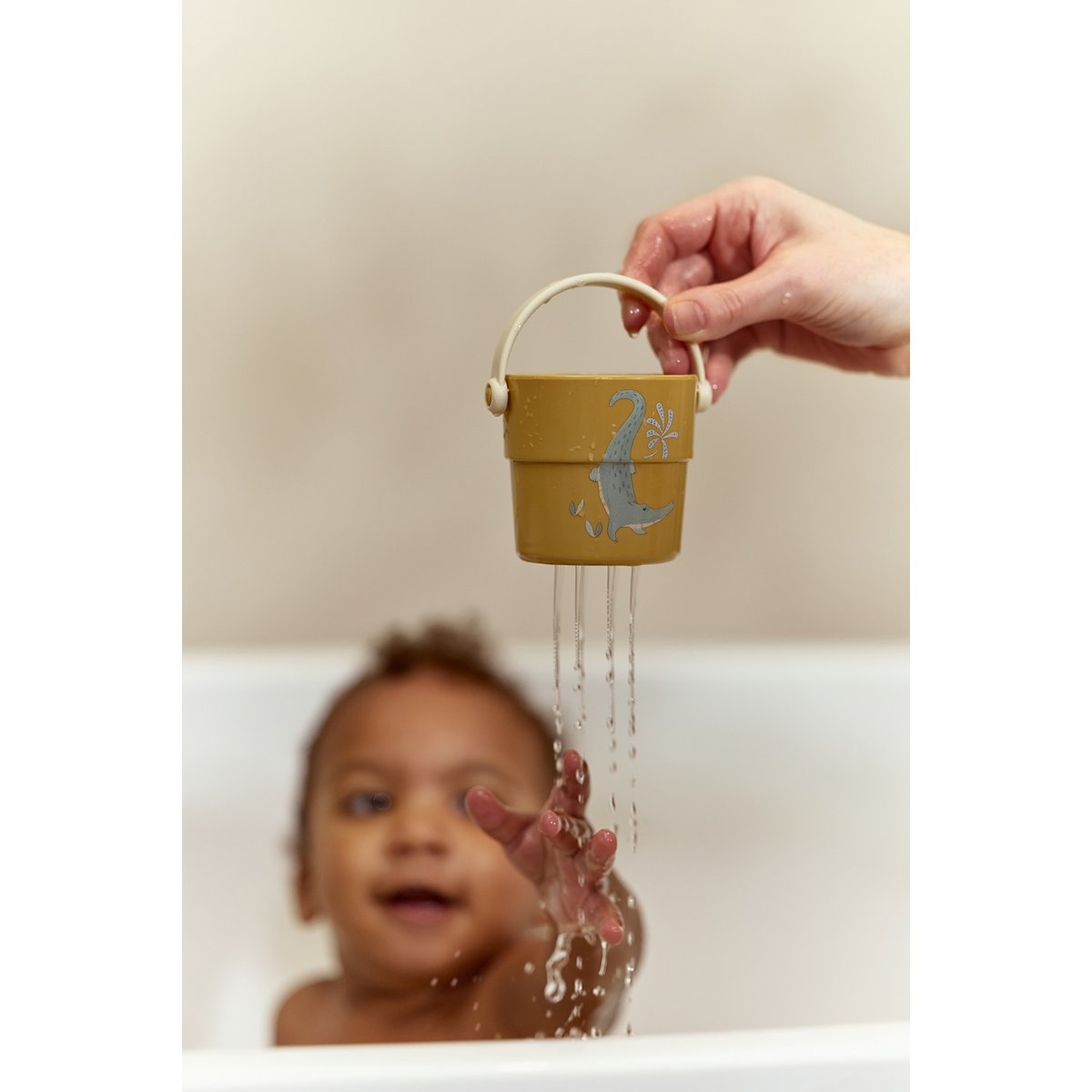 Lot de 4 gobelets de bain multicolore, LITTLE DUTCH