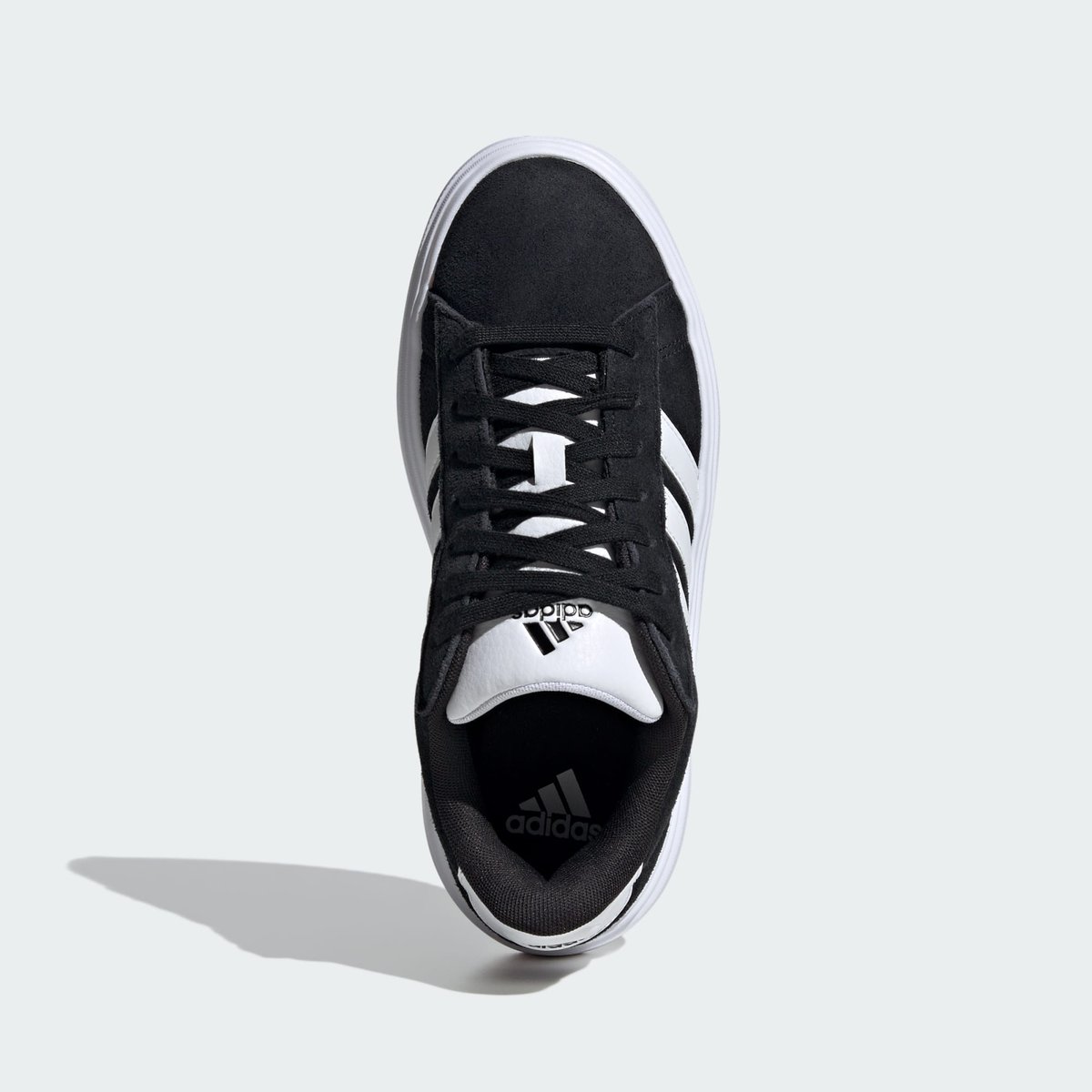 Baskets cuir Grand Court Platform Suede noir/blanc, ADIDAS SPORTSWEAR