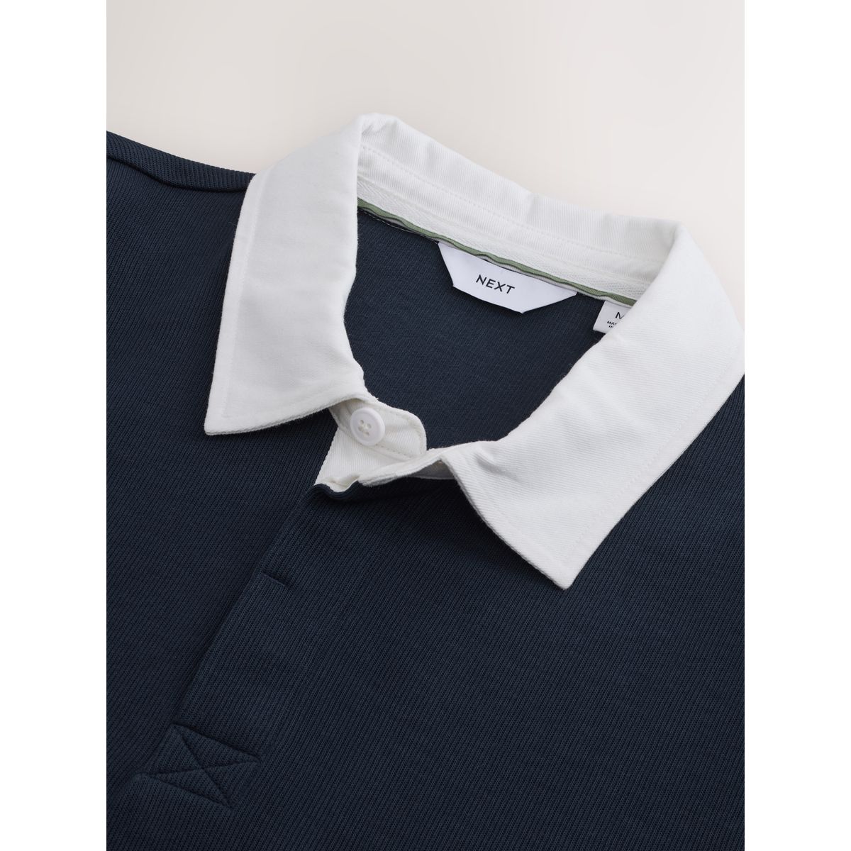 Chemise style rugby à manches courtes bleu marine, NEXT