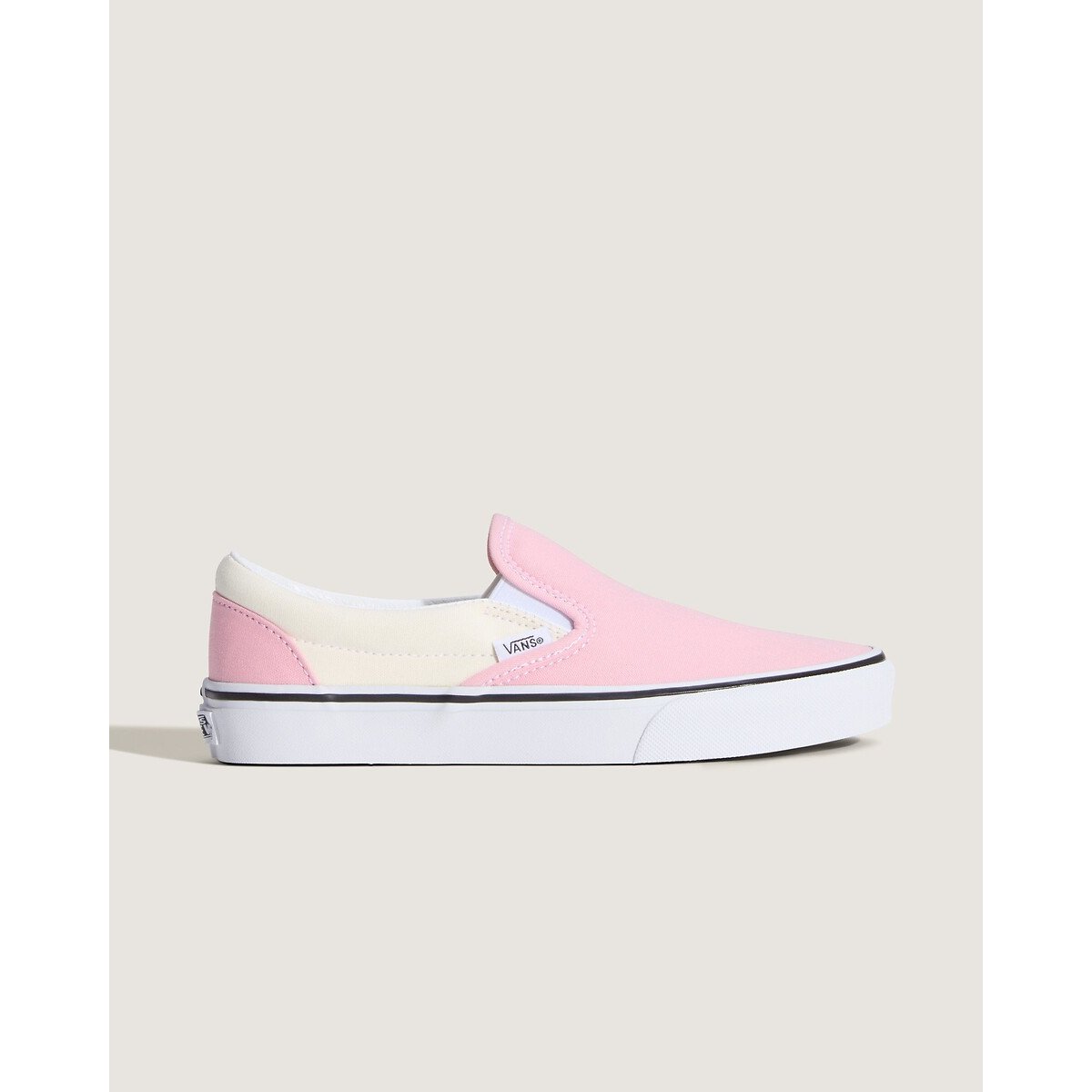 Baskets CLASSIC SLIP-ON blanc/rose, VANS