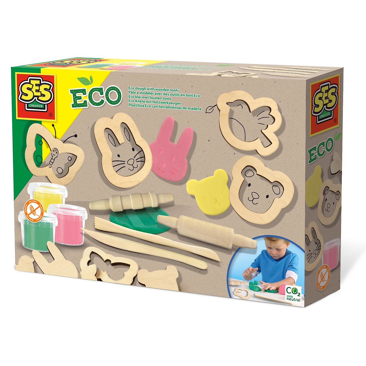 Brinquedo "Plasticina com acessórios", SES multicolor, SES