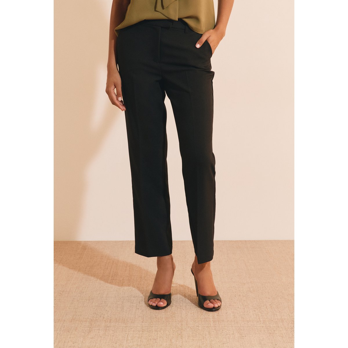 Pantalon droit JULIA noir, ETAM