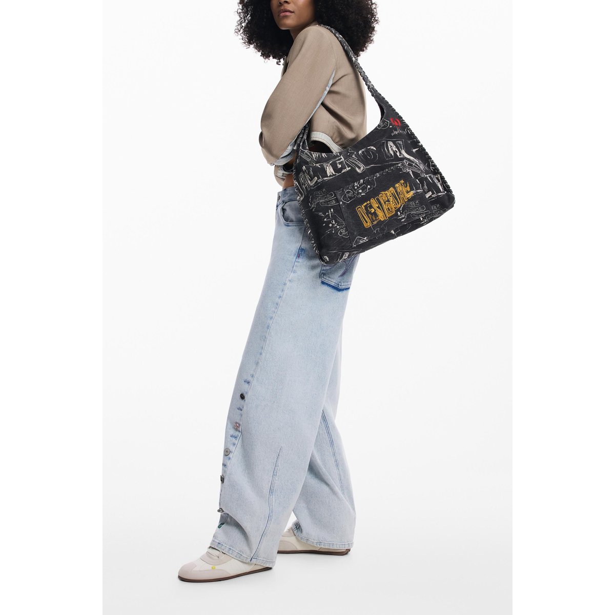 Grand sac arty noir, DESIGUAL