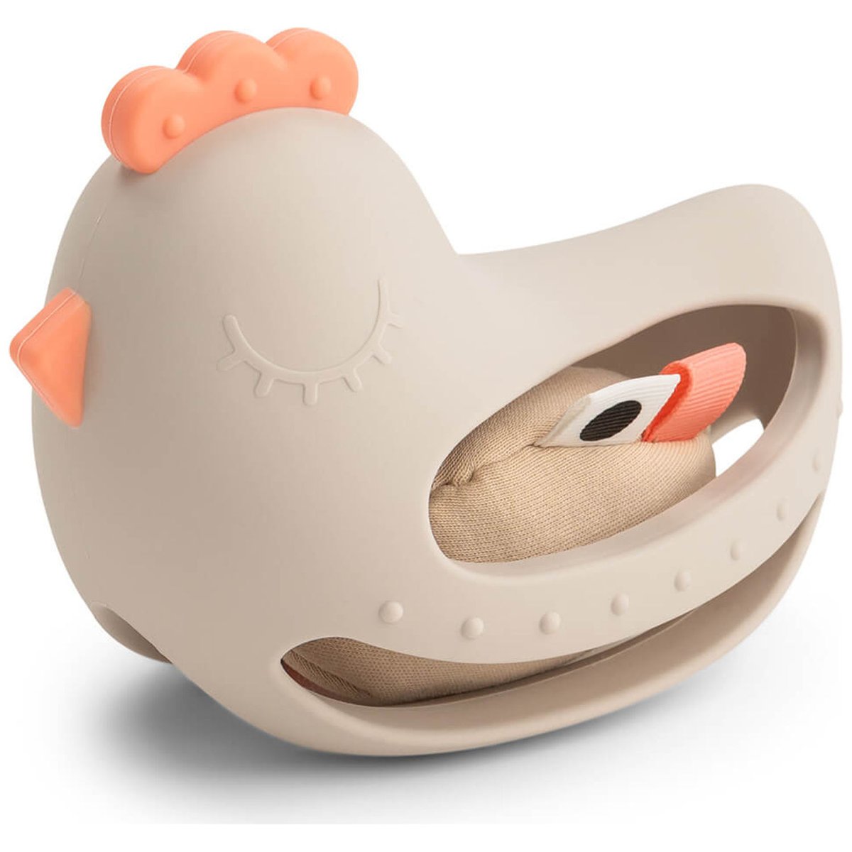 Jouet dentition et préhension avec hochet sable, DONE BY DEER