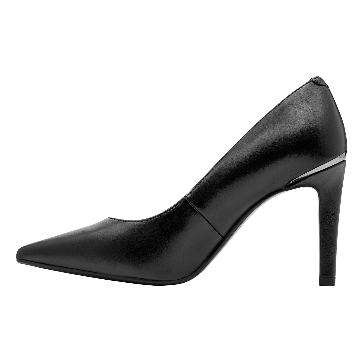 Pointed leather heels black, TAMARIS