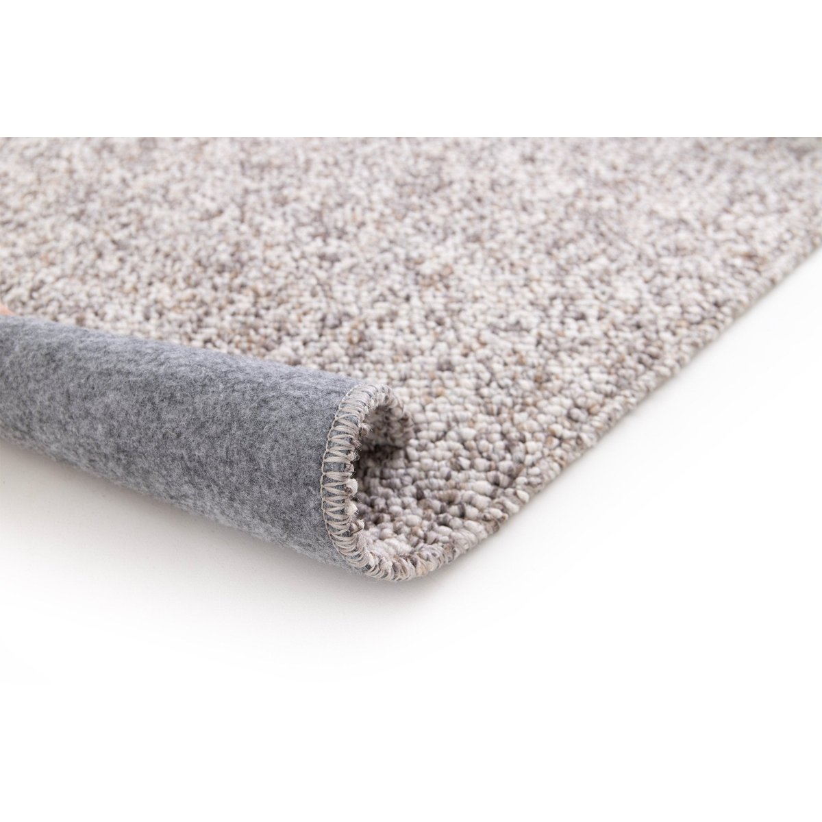 Tapis intérieur bouclé aspect laineux lavable SANDSTONE taupe, AFK LIVING