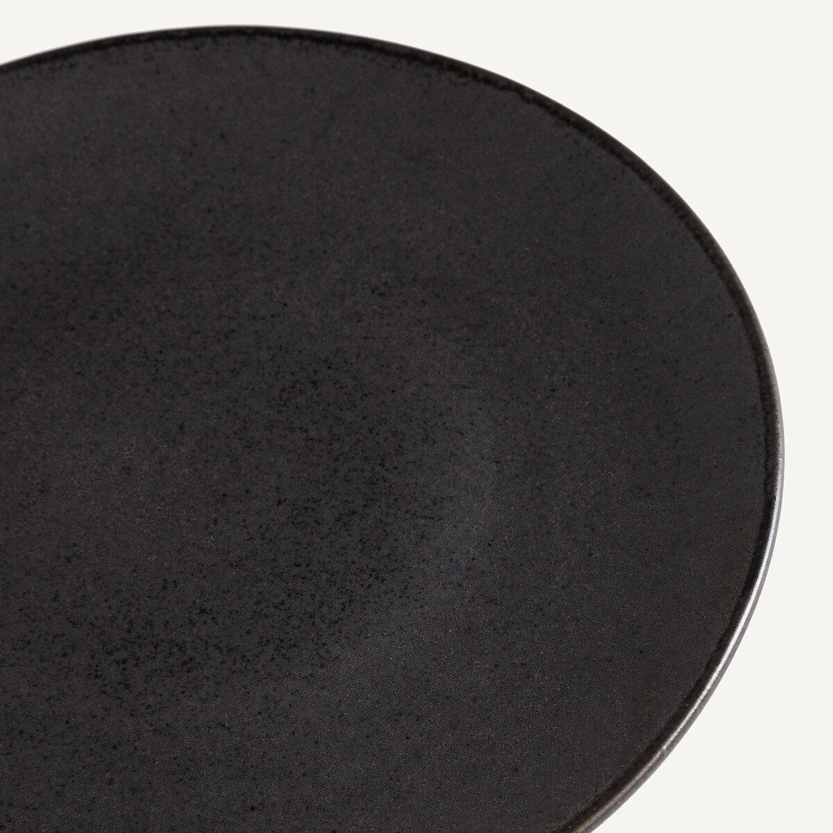Set di 4 piatti da dessert in gres smaltato, Kanso nero , AM.PM