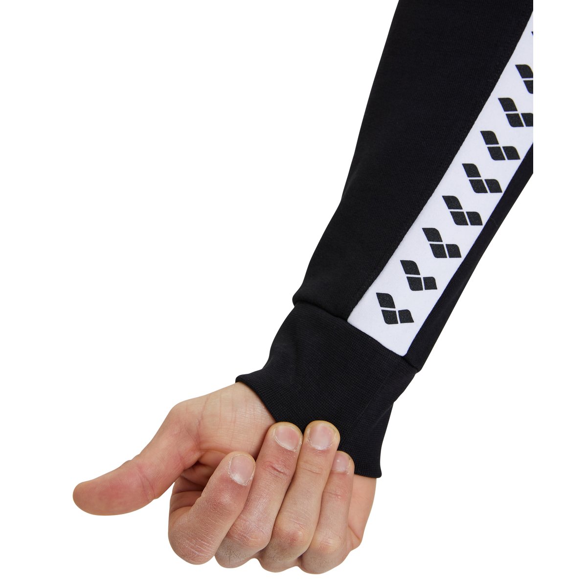 Sweat-shirt à capuche Icons Solid black-white-black, ARENA