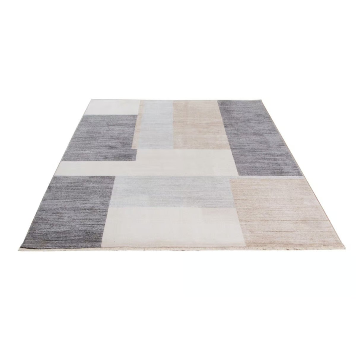 Tapis moderne tissé plat MORY gris, NOVATREND