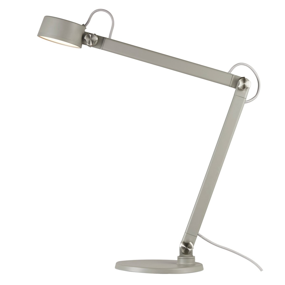 Lampe à poser dimmable sur interrupteur tactile en métal, NOBU gris, DESIGN FOR THE PEOPLE