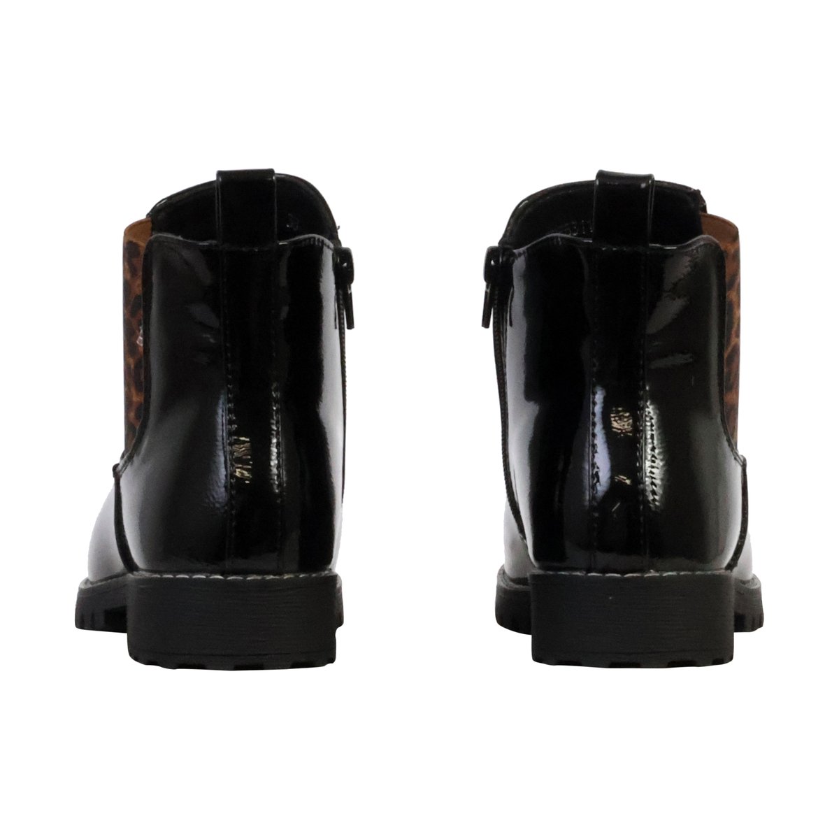 Bottines à Zip noir/léopard, THE DIVINE FACTORY