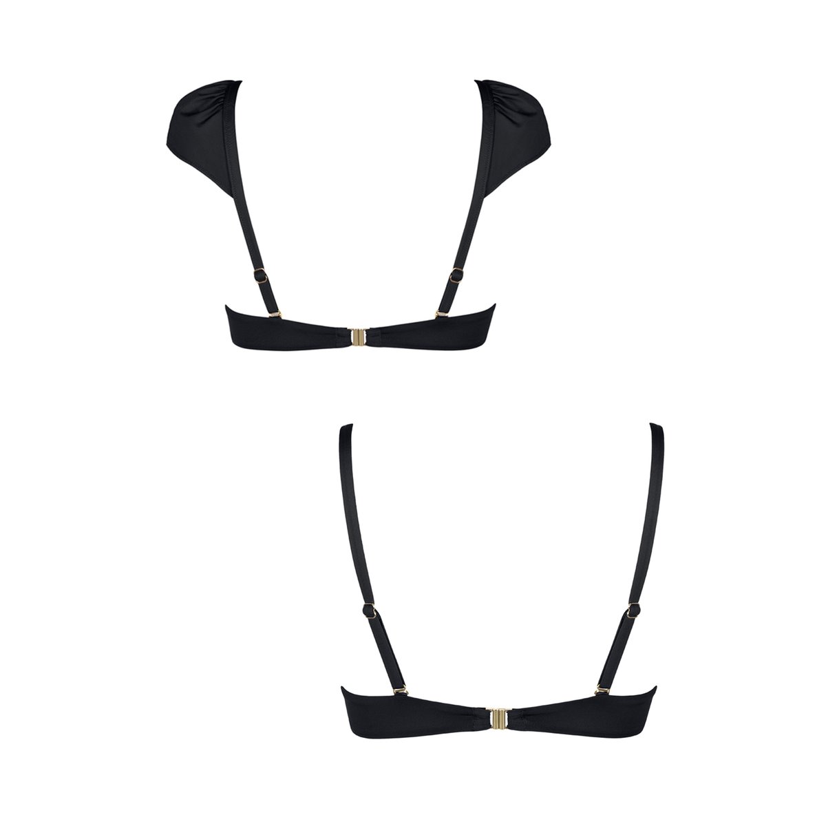 Haut maillot de bain préformé multipositions Isola Rossa noir, LISCA