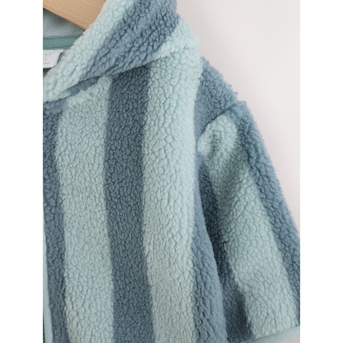 Veste bébé zippée en polaire rayures bleues, NEXT